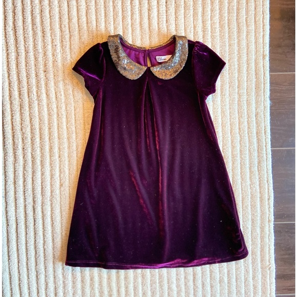 Epic Threads Other - Epic Threads Plum Purple Velvet Dress, Girls size 5T, EUC